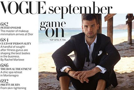Григор Димитров изгрява във Vogue