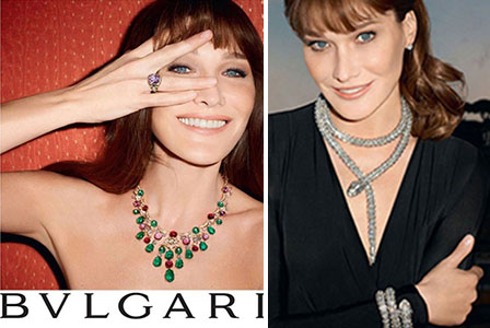 Завръщане към модата: Карла Бруни е новото лице на BVLGARI