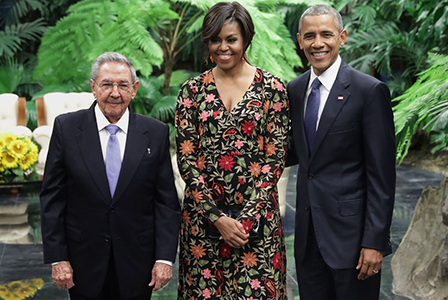 Мишел Обама сияе в кубински стил
