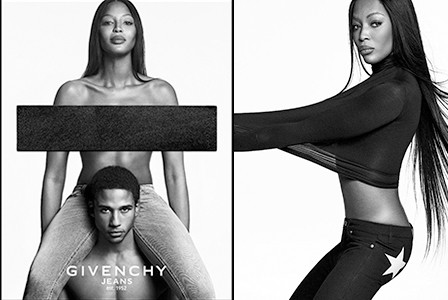 Наоми Кембъл топлес за Givenchy