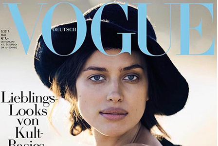 Бременната Ирина Шейк на корицата на немския Vogue