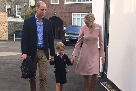 Принц Джордж тръгва на училище